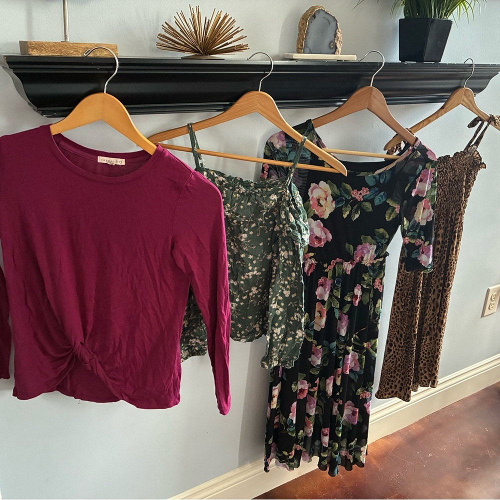 Lot of 4 girls tops and dresses- Copper Key, GB Girls, Childrens Place